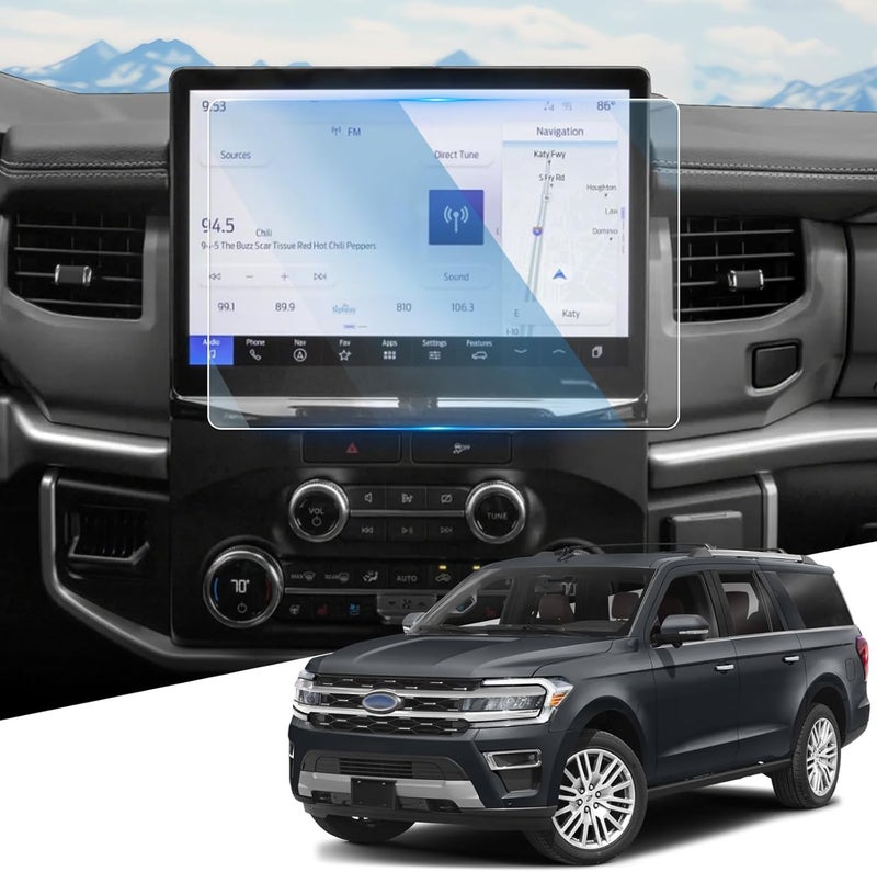 WEIPIN For Glossy Tempered Glass 2022 2023 2024 Ford Expedition 12 Inch Touchscreen Screen Protector - Expedition (XL STX/XLT/Limited/Timberline) Accessories - Image 1